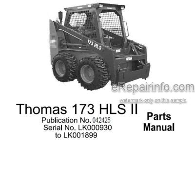 2002 thomas skid steer|thomas 173 skid steer parts.